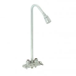 B&K B & K Chrome 2-Handle Knob Utility Shower Faucet