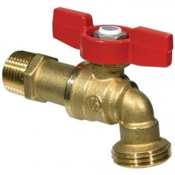 B&K B & K ProLine Forged Brass 1/2 In. MIP X 3/4 In. Male Hose Thread Ball Hose Bibb