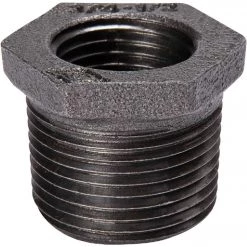 B&K 1/4 In. X 1/8 In. Hexagon Black Iron Bushing