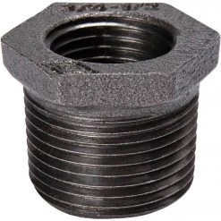 B&K 1/2 In. X 1/4 In. Hexagon Black Iron Bushing