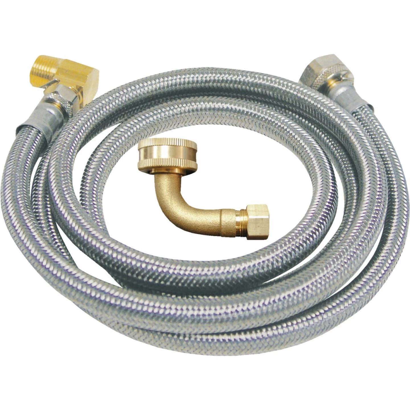 B&K 3/8 In. X 3/8 In. X 72 In. L Stainless Steel Dishwasher Connector 3 B&K 3/8 In. X 3/8 In. X 72 In. L Stainless Steel Dishwasher Connector