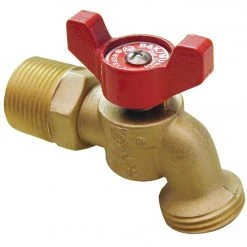 B&K B & K ProLine Quartermaster Series 3/4 In. MIP X 3/4 In. Male Hose Thread Brass Hose Bibb