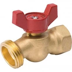 B&K B & K ProLine Quartermaster Series 3/4 In. MIP X 3/4 Male Hose Thread No-Kink Hose Bibb