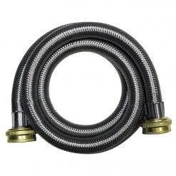 B&K 4 Ft. Stainless Steel 125 Psi Washing Machine Hose