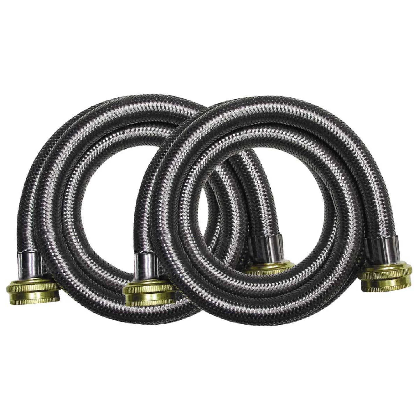 B&K 5 Ft. Stainless Steel 125 Psi Washing Machine Hose (2-Pack) 3 B&K 5 Ft. Stainless Steel 125 Psi Washing Machine Hose (2-Pack)