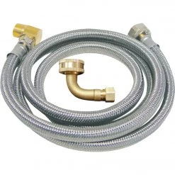 B&K 3/8 In. X 3/8 In. X 60 In. L Stainless Steel Dishwasher Connector