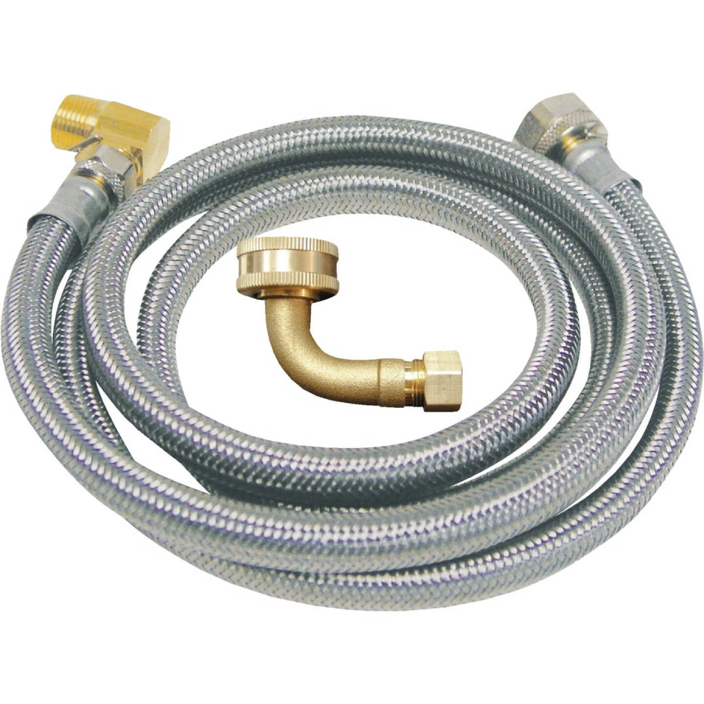 B&K 3/8 In. X 3/8 In. X 60 In. L Stainless Steel Dishwasher Connector 3 B&K 3/8 In. X 3/8 In. X 60 In. L Stainless Steel Dishwasher Connector